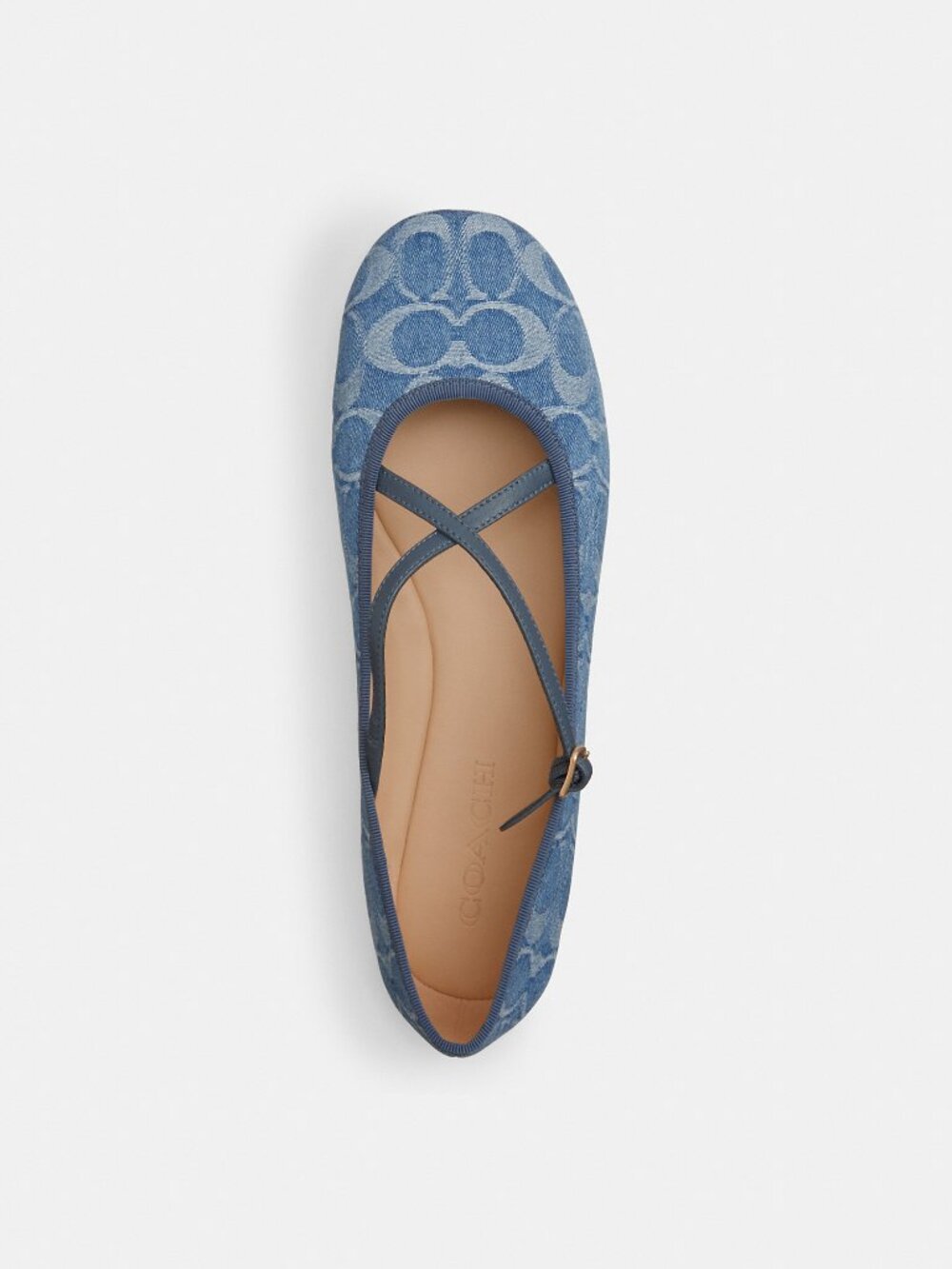 Coach Outlet Phoebe Ballet Flat In Signature Denim